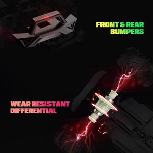 รถมอนสเตอร์ทรัคขับเคลื่อนสี่ล้อแบบออฟโรด ขนาด 1/14 พร้อมกันชนและโช้คอัพ ความเร็วสูงสุด 20 กม./ชม. รถแข่ง - Product Image 2