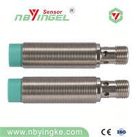 Sensor Induktif Suhu Rendah YINGKE 5/8mm Jarak Penginderaan Flush/Non-Flush 10-30VDC NPN/PNP NO/NC IP67 ESD ISB-05M18POTL