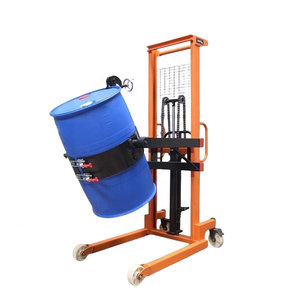 1000kg 다기능 드럼 스태커 오일 드럼 리프터 수동 유압 수동 팔레트 스태커 - Product Image 4