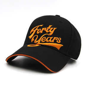 Personalizado Estructurado <span class=keywords><strong>Cuarenta</strong></span> Años 3D logo Bordado Gorras Moda Clásico 6 Paneles Hombres Mujeres Deportes al aire libre Sombreros de béisbol - Product Image 6