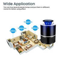 Lampe anti-moustiques USB domestique, piège à mouches électronique, ampoule LED d'intérieur, veilleuse anti-moustiques