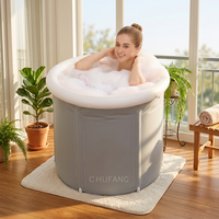 Baignoire pliable écologique 75*75cm pour bain de glace ou bain chaud pour adultes