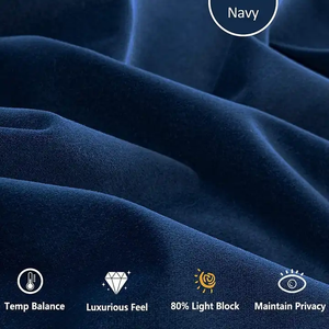 DaiRui solide plaine <span class=keywords><strong>Pompon</strong></span> velours rideau salon chambre hôtel fenêtre velours rideau - Product Image 5