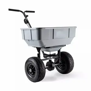 57kg Load Capacity Seed Fertiliser Seeder Machinery Tow Broadcast Spreader For Farm