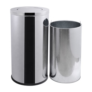 سلة مهملات مطبخ بسعة 90 لتر مصنوعة من الفولاذ المقاوم للصدأ سلة مهملات فنادق - Product Image 3