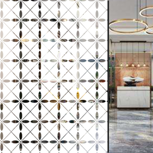 Adesivi Decorativi in Vetro Moderni ed Eleganti, Pellicole PET Autoadesive Spesse 2 Mil, 1,52x30m/rotolo per Finestre Edifici VS513 CN - Product Image 3