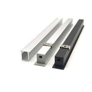 Profilés en <span class=keywords><strong>aluminium</strong></span> linéaires encastrés YG F-008, profil LED lumineux, fente de 12*15 mm, diffuseur de canal pour éclairage de placard et de plafond - Product Image 5