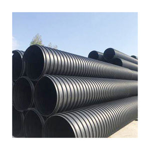 Tuyau corrugué à double paroi renforcé par une ceinture en acier HDPE à haute résistance à la corrosion pour le secteur industriel - Product Image 4
