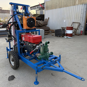 Trivella Rotante Portatile con Motore Diesel per Pozzi d'Acqua, Profondità 100m, in Vendita - Product Image 5