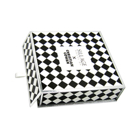 Boîtes cadeaux en papier pliables noires avec fermeture magnétique, emballage en carton recyclé avec logo personnalisé fait à la main, pour chaussures et vêtements