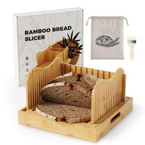 Trancheuse à <span class=keywords><strong>pain</strong></span> en bambou écologique réglable pour <span class=keywords><strong>pain</strong></span> <span class=keywords><strong>au</strong></span> <span class=keywords><strong>levain</strong></span> et <span class=keywords><strong>pain</strong></span> fait <span class=keywords><strong>maison</strong></span>, pliable et facile à nettoyer, outil de cuisine domestique - Product Image 1