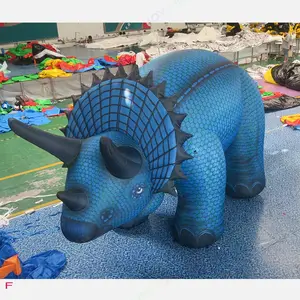 6M 20ft Lange Evenement Reclame Giant Opblaasbare Triceratops Opblaasbare Dinosaurus