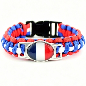 Pulsera de Paracord Personalizada con la Bandera de Costa Rica, Brazalete Trenzado de Supervivencia para Recuerdo de <span class=keywords><strong>Viaje</strong></span> <span class=keywords><strong>a</strong></span> la Playa y Accesorios para Fans - Product Image 3