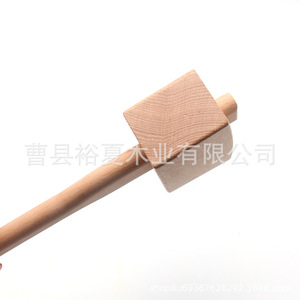 <b>Leather</b> Hammer Beechwood Square Wooden Mallet Handmade For <b>Leather</b> Crafting <b>Tools</b> - Product Image 3