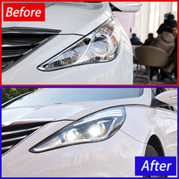 Ensemble de phares LED KGKB pour Hyundai Sonata 8 YF 2011-2015, lentille de projecteur améliorée, clignotant séquentiel dynamique, Plug & Play