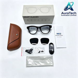 Gafas Inteligentes M02 ProMax con IA, Control por Voz, Traductor de Idiomas Instantáneo, para Redes Sociales y Vlogs Profesionales - Product Image 4