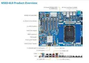REV1.X MS03-6L0 + DDR5-4800 32GB + 5411N 8490H 8470Q 8470N 8470 8468H 8468 8461V 8458P 8454H 8452Y 8450H 8444H CPU - Product Image 3