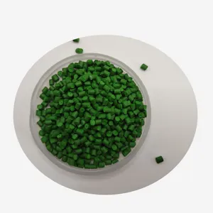 Yeşil şişe kapakları yeşil plastik masterbatch üretimi için plastik hammadde
