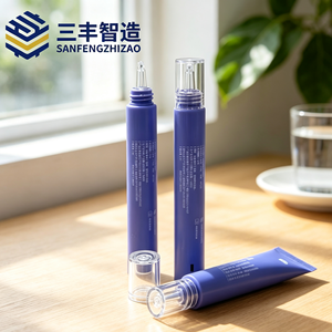 Tubo de Plástico Morado con Tapa Acrílica Transparente - Product Image 2