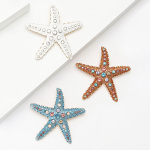 Broche Étoile de Mer en Strass – Design Haut de Gamme Élégant et Tendance – Épingle de Corsage - Product Image 6