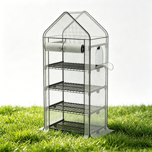 VERTAK 4-Tiers <b>Garden</b> Greenhouse Easy to Assemble Metal Frame Flower for Outdoor Backyard Greenery Sunroom - Product Image 1