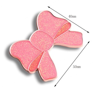 Imán de Refrigerador Personalizado con Lazo Rosa para Niña, Diseño Especial, Multicolor, con Purpurina, Precio de Fábrica al por Mayor - Product Image 2