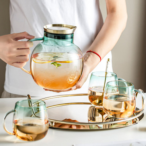 Ensemble de tasses <span class=keywords><strong>à</strong></span> <span class=keywords><strong>eau</strong></span> en verre, 4 couleurs, passe-<span class=keywords><strong>eau</strong></span>, lave-vaisselle, couvercle filtrant en acier inoxydable, <span class=keywords><strong>carafe</strong></span> <span class=keywords><strong>à</strong></span> <span class=keywords><strong>eau</strong></span> - Product Image 4