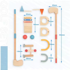 Ensemble <span class=keywords><strong>de</strong></span> <span class=keywords><strong>mini</strong></span> <span class=keywords><strong>golf</strong></span> <span class=keywords><strong>en</strong></span> <span class=keywords><strong>bois</strong></span> Montessori Jeux interactifs familiaux Jouet <span class=keywords><strong>golf</strong></span> pour enfants - Product Image 2