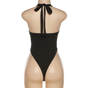 ชุดว่ายน้ำออกกำลังกายแบบสั่งทำ OEM บิกินี่ไซส์ใหญ่สำหรับผู้หญิง ชุดว่ายน้ำวันพีซแบบเว้า ชุดจั๊มสูท ชุดบิกินี่แบบผูกเชือก ชุดชายหาด - Product Image 3