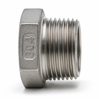Raccord de tuyauterie en acier inoxydable 304, réducteur hexagonal BSPP BSPT, filetage mâle de 1/2 à 2 pouces, surface lisse, moulage de précision