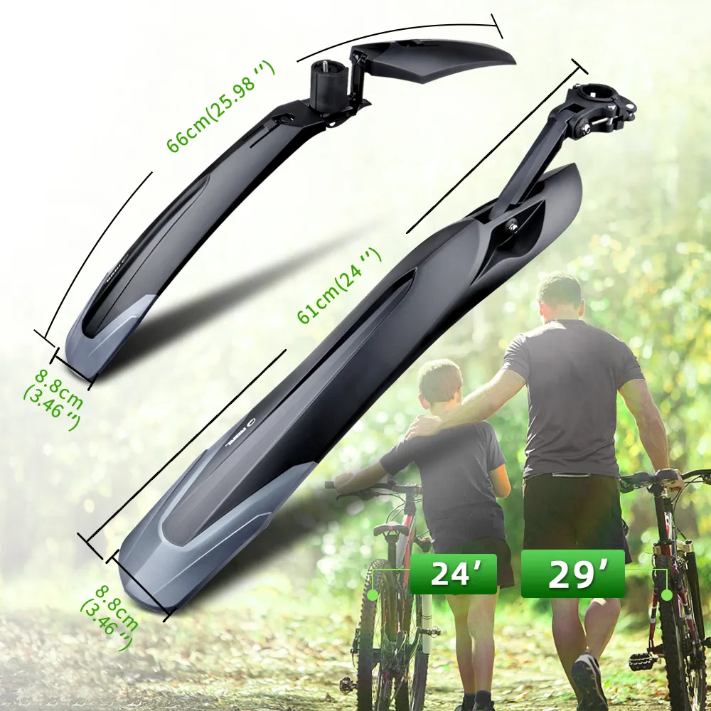 Bicycle Fenders Plastic Front Rear Bike Mudguard Mountain Bike Wings Mud Guard Cycling Accessories For Bicycle