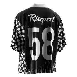 Camiseta Retro de Fútbol Americano con Cuello Polo, Transpirable y de Secado Rápido, Diseño Holgado, Perfecta para Conjuntos Modernos - Product Image 6