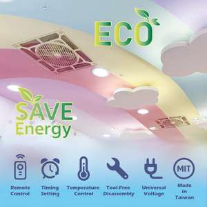 Color Red Drop Ceiling Fan Quiet Operation For Meeting Room With Energy Saving - Product Image 6