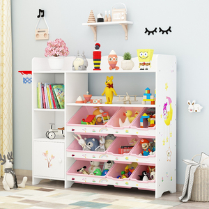 Étagère de <span class=keywords><strong>rangement</strong></span> pour jouets, armoire de <span class=keywords><strong>rangement</strong></span> pour jouets pour bébé, classification du <span class=keywords><strong>rangement</strong></span> - Product Image 3