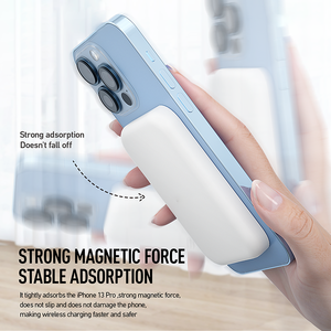 最新デザイン磁気バッテリーパックワイヤレス充電器パワーバンク5000mahバッテリー磁気パワーバンク15Wfor <span class=keywords><strong>iPhone</strong></span> 14 13 12 - Product Image 6