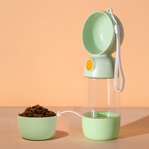 Prodotti per animali domestici accessori per cani bottiglia d'acqua per cani da viaggio all'aperto con contenitore per alimenti - Product Image 1