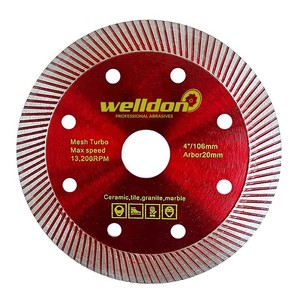 WELLDON 4/5 İnç Seramik Karo Kesme Diski Elmas Testere Bıçağı, Açılı Taşlama Makinesi için Aşındırıcı Disk, Taş Mermer İşleme Aleti - Product Image 1