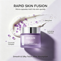 Crème Visage MERCILEN Personnalisée avec Logo, Capsules Liftantes pour les Pores, 99% Bakuchiol Pur, Céramide Rétinol pour une Peau Raffermie et Densifiée