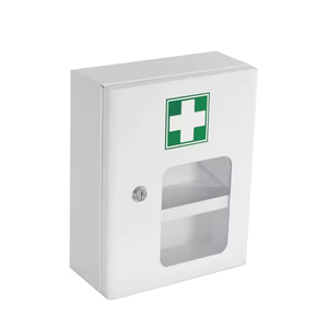 OEM de gran tamaño de metal de una sola puerta montado en la pared de acero galvanizado botiquín de primeros auxilios gabinete de primeros auxilios equipo médico recinto de metal - Product Image 3