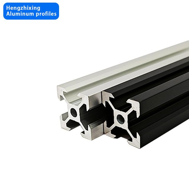 Custom Cut Industrial T Slot Aluminum Profile 2020mm Extrusion with Temper T3-T8 Silver and Black 1% Tolerance OEM/ODM Available