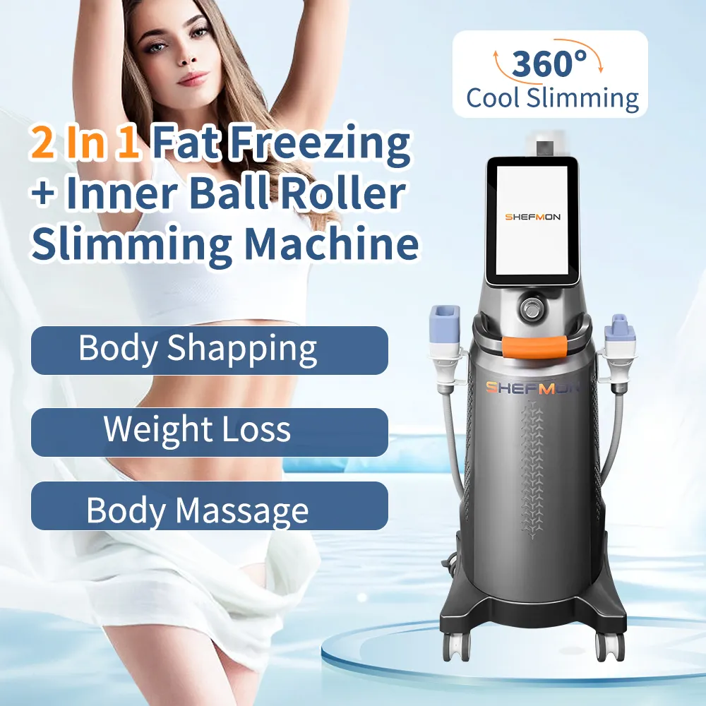 Professional vacuum inner ball rollers slimming machine fat reduction flex shaping body slimming machine with criolipolisis 360