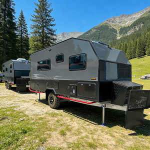Remorque de camping tout-terrain avec cuisine arrière, boîte de rangement, éclairage LED, configuration Basecamp - Product Image 3