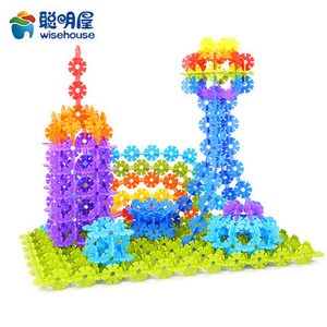 Bloques de construcción de copos de nieve grandes y gruesos de 12 colores, juguetes educativos para niños de 3 a 6 años, ejercicio de capacidad de pensamiento - Product Image 3