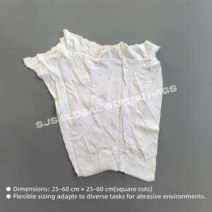 Paños de Limpieza Industriales de Felpa Blanca 100% Algodón, Solución Económica para Necesidades de Limpieza - Product Image 3