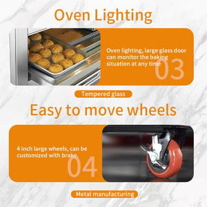 Taixun thương mại Lò nướng điện với 10 khay bằng chứng 1 boong 2 khay cho bánh mì nướng cho các ứng dụng bánh - Product Image 4
