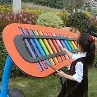Outdoor Metal Percussion Instrument Rainbow Trio Ensemble Playground Musical Instruments Music Amusement Park Facilities