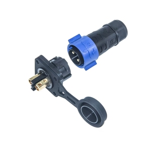 구리 접점이있는 M25 자동 잠금 LED 거리 및 항공 조명 전원 플러그 2-8 핀 방수 커넥터 - Product Image 4