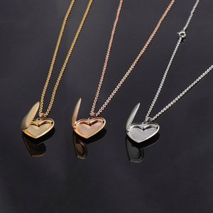 Heart Picture Pendant 18k Pvd Gold Plated Stainless Steel Lock Photo Frame Necklace Jewelry Laser Engraver - Product Image 3