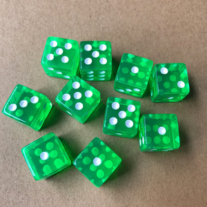 16mm vuông trong suốt góc điểm xúc xắc 1.6cm màu sắc trò chơi Acrylic xúc xắc - Product Image 2