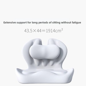 <span class=keywords><strong>Coussin</strong></span> <span class=keywords><strong>de</strong></span> siège <span class=keywords><strong>de</strong></span> bureau ergonomique monobloc avec support lombaire intégré et dossier <span class=keywords><strong>de</strong></span> protection lombaire pour bureau et salon - Product Image 3